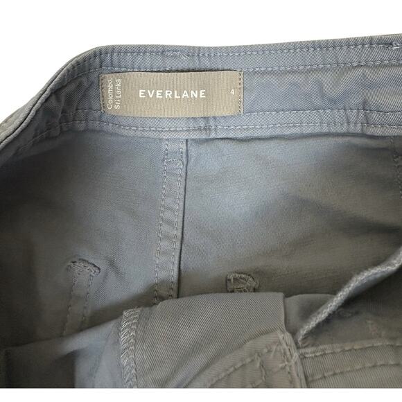 Everlane The Lightweight Straight Leg Crop Chino Pant in Light Blue Women’s Sz 4 - Picture 4 of 6